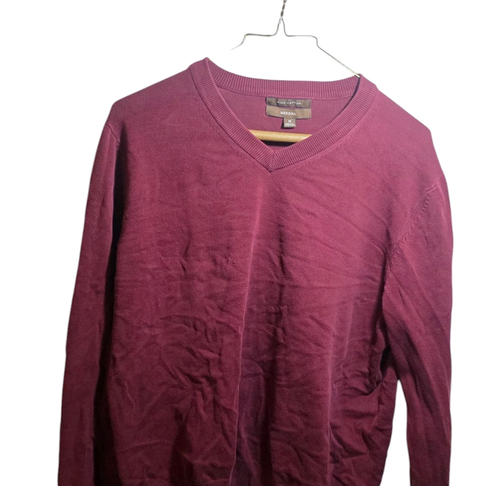 Merona Burgundy V-Neck Sweater